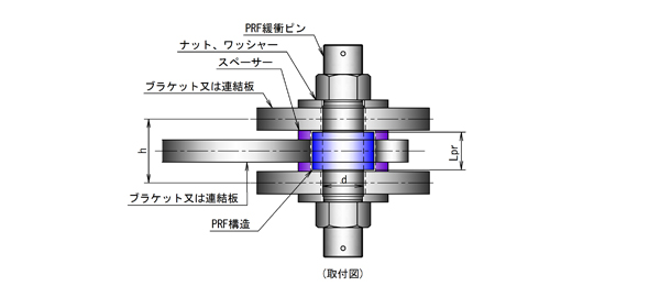 緩衝ピン 寸法図