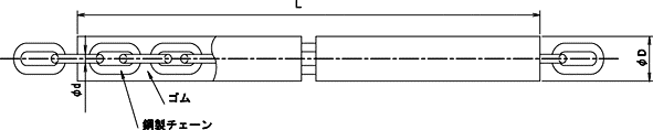 弾性スリットバー 寸法図
